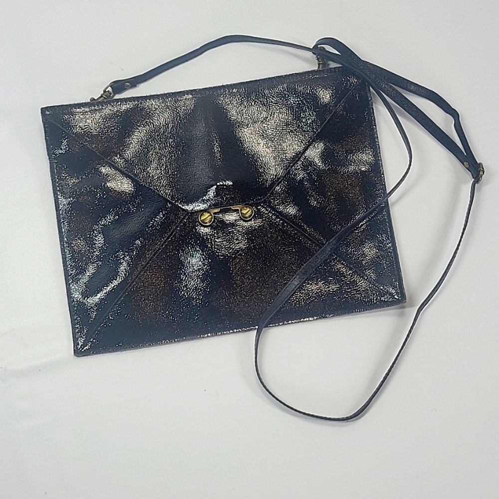 Badgley Mischka Black Patent Envelope Bag Crossbody (Mark And James)